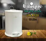 سطل زباله سفید 12 لیتر یونیک کد UN-4120 thumb 1