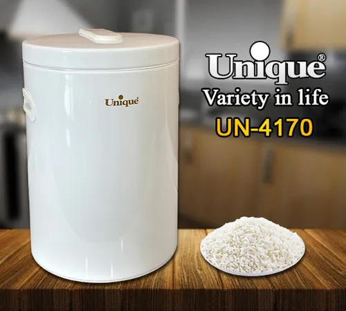 سطل برنج بدون پیمانه سفید یونیک کد UN-4170