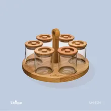 ست ادویه 6 عددی پایه گردان یونیک کد UN-6124 gallery0