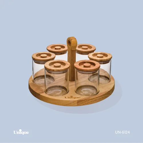 ست ادویه 6 عددی پایه گردان یونیک کد UN-6124