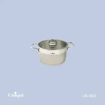 قابلمه استیل یونیک سایز 16 مدل فلت کد UN-9902