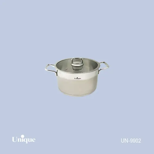 قابلمه استیل یونیک سایز 16 مدل فلت کد UN-9902