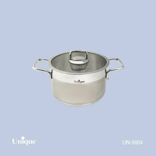 قابلمه استیل یونیک سایز 20 مدل فلت کد UN-9904