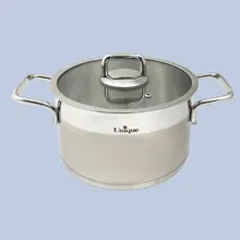 قابلمه استیل یونیک سایز 20 مدل فلت کد UN-9904 gallery1