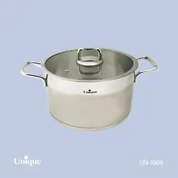 قابلمه استیل یونیک سایز 28 مدل فلت کد UN-9908