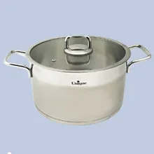 قابلمه استیل یونیک سایز 28 مدل فلت کد UN-9908 gallery1