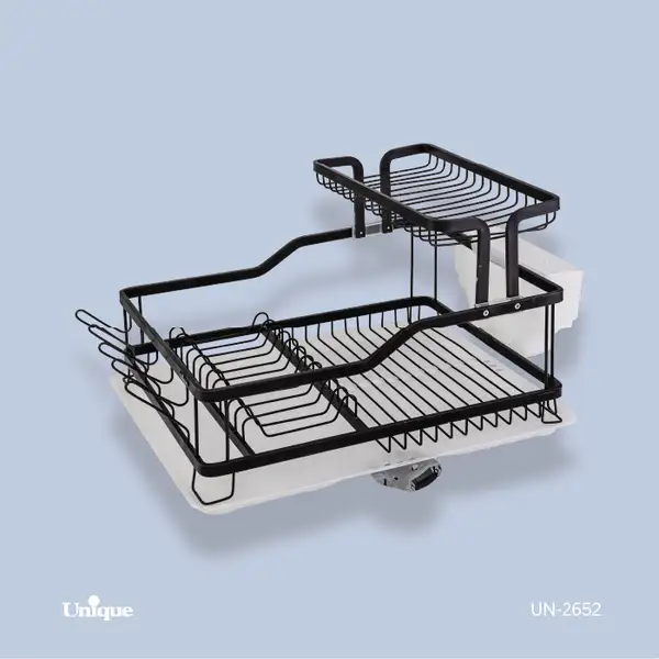 جاظرفی 1.5 طبقه آلومینیومی مشکی یونیک کد UN-2652