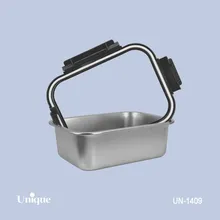 ظرف غذای 3 سایز استیل درب شیشه ای یونیک کد UN-1409 (خارجی با کیفیت عالی) gallery2