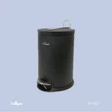 سطل زباله پدال دار مشکی 12 لیتر یونیک کد UN-4220 gallery0