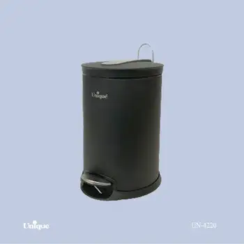 سطل زباله پدال دار مشکی 12 لیتر یونیک کد UN-4220