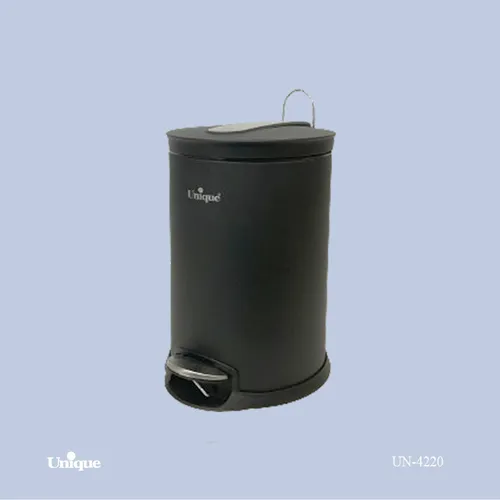 سطل زباله پدال دار مشکی 12 لیتر یونیک کد UN-4220
