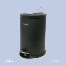 سطل زباله پدال دار مشکی 16 لیتر یونیک کد UN-4230 gallery0