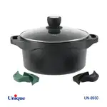 قابلمه یونیک مدل هلیوس سایز 32 کد UN-8930 (خارجی-بدنه آلومینیوم-داخل گرانیت)+دستگیره سیلیکونی هدیه thumb 1