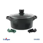 قابلمه یونیک مدل هلیوس سایز 28 کد UN-8928 (خارجی-بدنه آلومینیوم-داخل گرانیت)+دستگیره سیلیکونی هدیه thumb 1
