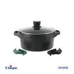 قابلمه یونیک مدل هلیوس سایز 24 کد UN-8926 (خارجی-بدنه آلومینیوم-داخل گرانیت)+دستگیره سیلیکونی هدیه thumb 1