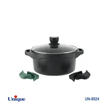 قابلمه یونیک مدل هلیوس سایز 20 کد UN-8924 (خارجی-بدنه آلومینیوم-داخل گرانیت)+دستگیره سیلیکونی هدیه gallery0