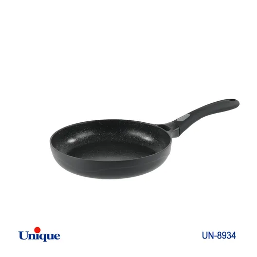 تابه یونیک مدل هلیوس تک دسته سایز 24 کد UN-8934 ( خارجی - بدنه آلومینیوم - داخل گرانیت)