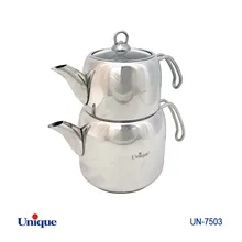کتری قوری استیل یونیک کد UN-7503 ( ساخت ترکیه - 2.7 لیتری - لوله ای) gallery0