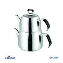 کتری قوری استیل یونیک کد UN-7507 ( ساخت ترکیه - 2.1 لیتری - لوله ای) gallery0