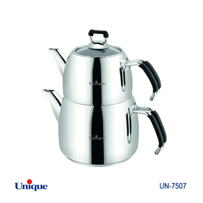 کتری قوری استیل یونیک کد UN-7507 ( ساخت ترکیه - 2.1 لیتری - لوله ای) gallery0
