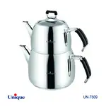 کتری قوری استیل یونیک کد UN-7509 ( ساخت ترکیه - 2.5 لیتری - لوله ای) thumb 1