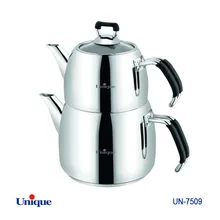کتری قوری استیل یونیک کد UN-7509 ( ساخت ترکیه - 2.5 لیتری - لوله ای) gallery0
