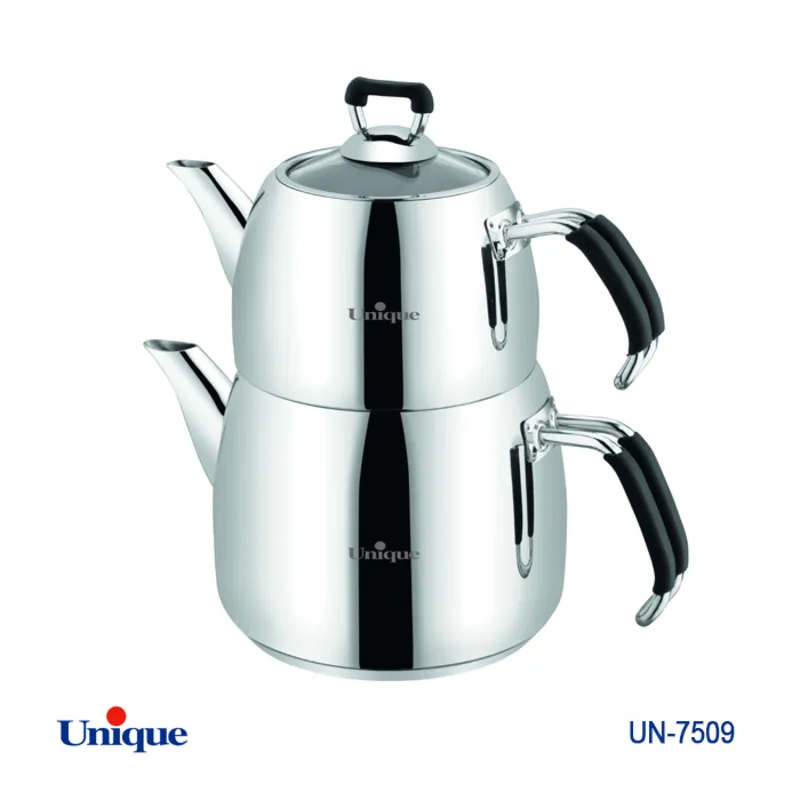کتری قوری استیل یونیک کد UN-7509 ( ساخت ترکیه - 2.5 لیتری - لوله ای) gallery0