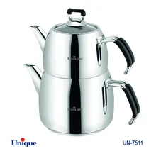 کتری قوری استیل یونیک کد UN-7511 (  ساخت ترکیه  - 3 لیتری - لوله ای) gallery0
