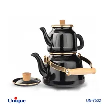 کتری قوری لعابی یونیک کد UN-7502 ( ساخت چین - 2.5 لیتری - لوله ای) gallery0