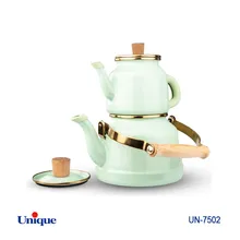 کتری قوری لعابی یونیک کد UN-7502 ( ساخت چین - 2.5 لیتری - لوله ای) gallery1