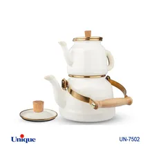 کتری قوری لعابی یونیک کد UN-7502 ( ساخت چین - 2.5 لیتری - لوله ای) gallery4