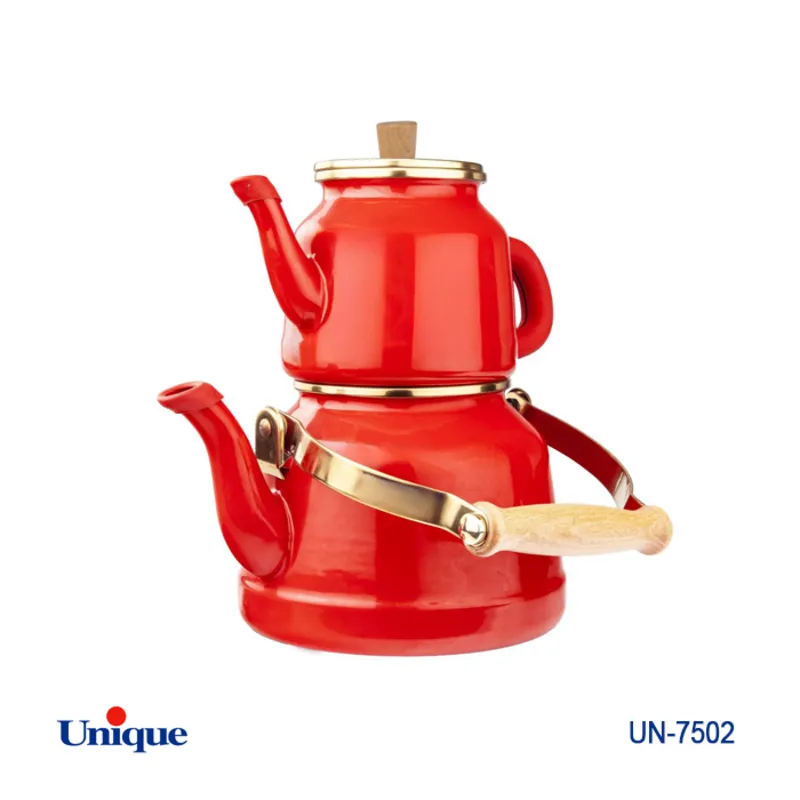 کتری قوری لعابی یونیک کد UN-7502 ( ساخت چین - 2.5 لیتری - لوله ای) gallery3