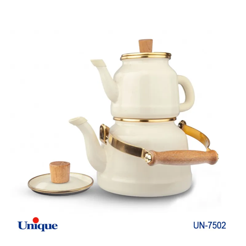 کتری قوری لعابی یونیک کد UN-7502 ( ساخت چین - 2.5 لیتری - لوله ای) gallery2